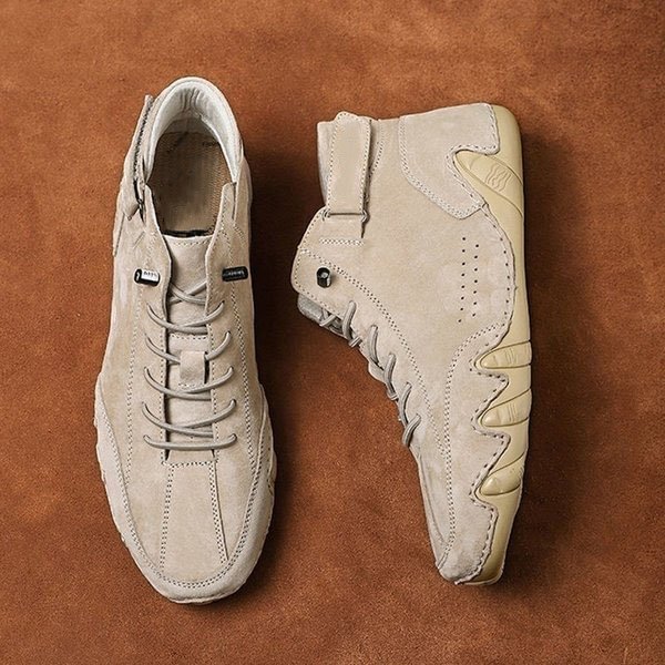 🔥Last Day Discount 46% OFF🔥Italian Handmade Suede Velcro High Boots