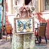 DIY Diamond Painting Butterfly Linen Waterproof Handbag Shopping Storage Bag Totes Kit