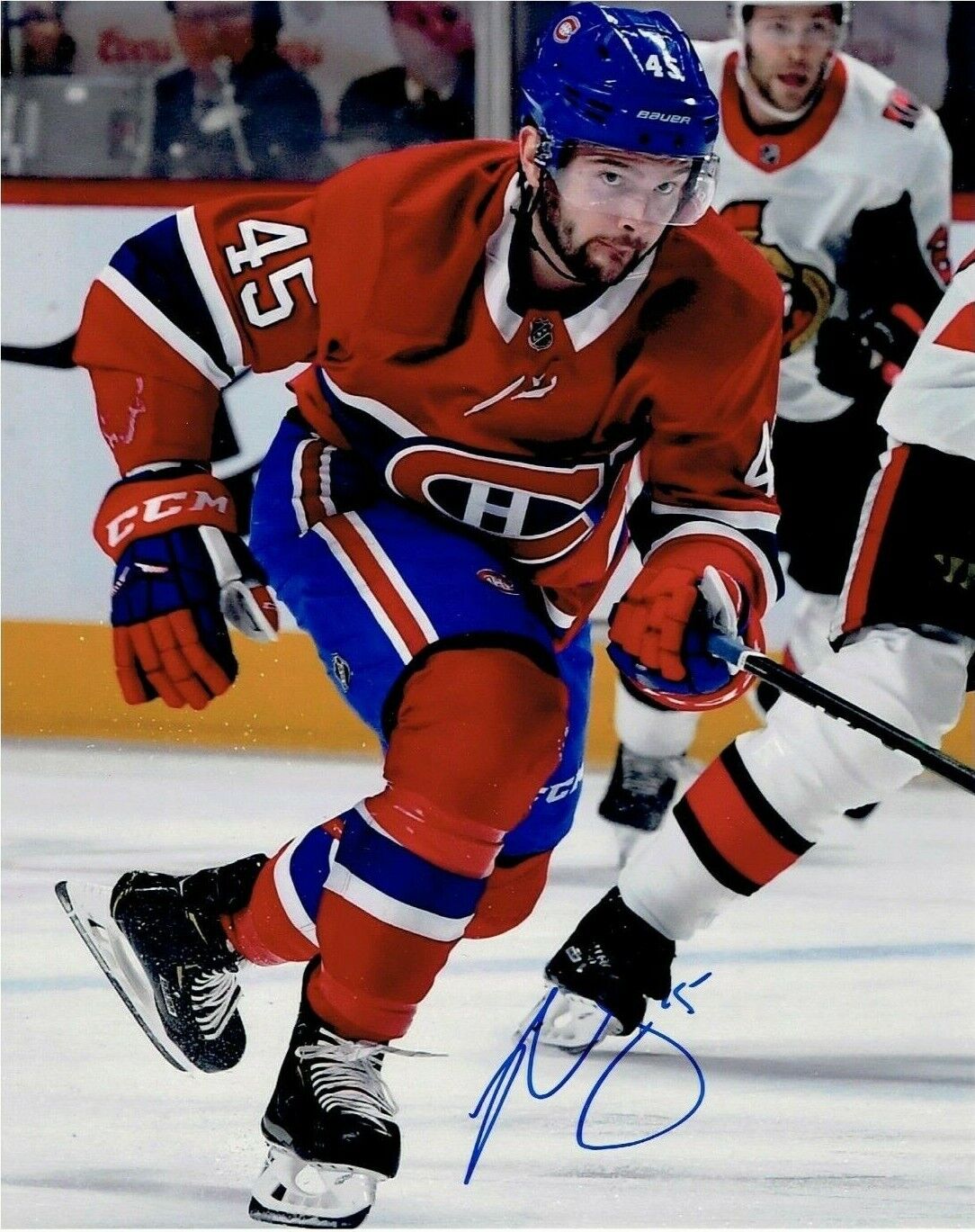 RILEY BARBER autographed SIGNED MONTREAL CANADIENS 8X10 Photo Poster painting #3