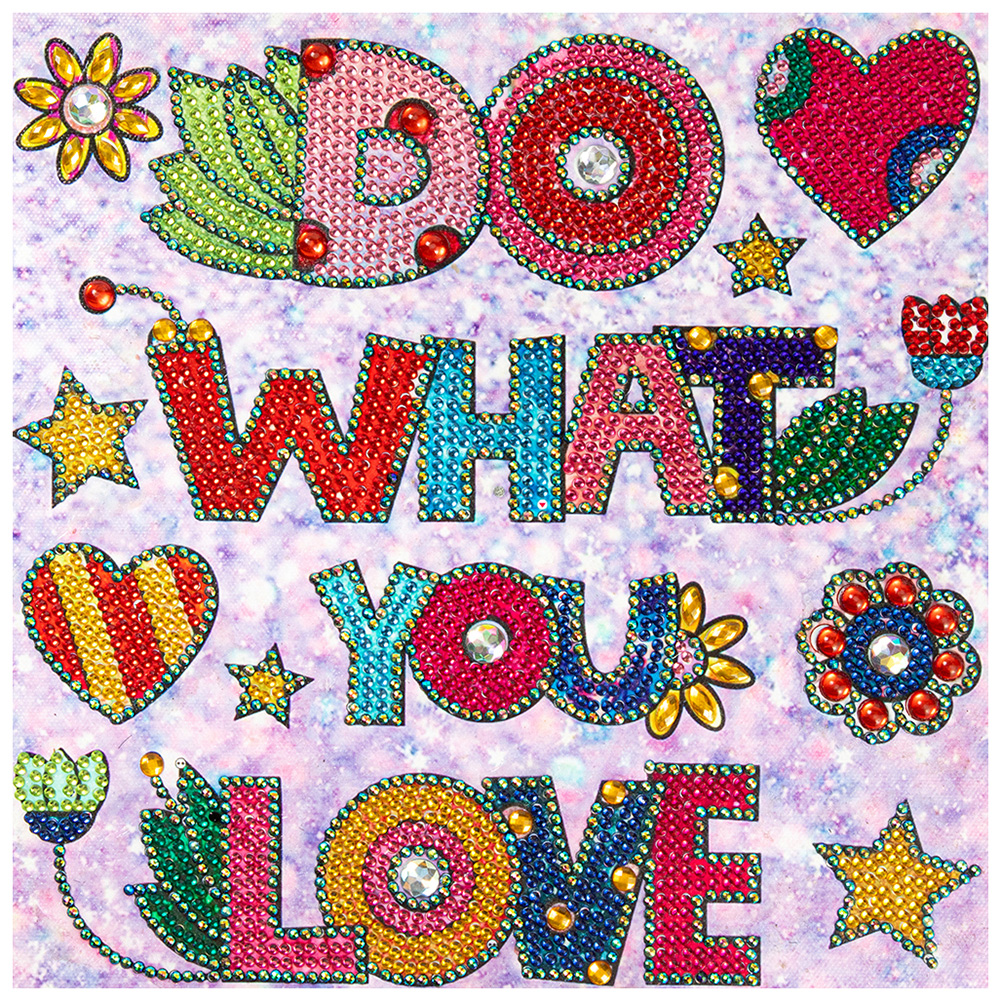 

LOVE Word - Special Shaped Diamond Painting - 30*30CM, 501 Original