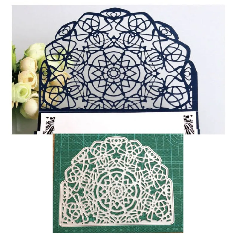 Craft Dies Metal Cutting Dies Cut Die Lace Corner Border Frame Decoration Scrapbook Dies Knife Mould Blade Punch Stencils Dies