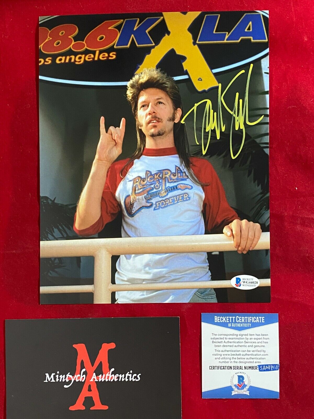 DAVID SPADE AUTOGRAPHED SIGNED 8x10 Photo Poster painting! JOE DIRT! BECKETT COA! SNL! COMEDY!