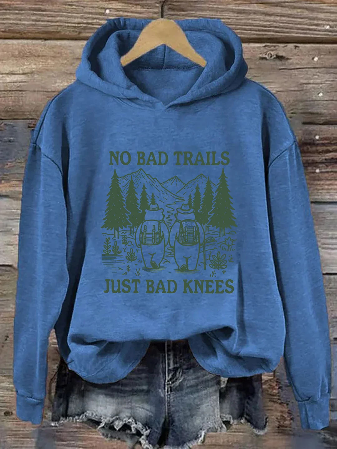 No Bad Trails Just Bad Knees Hoodie