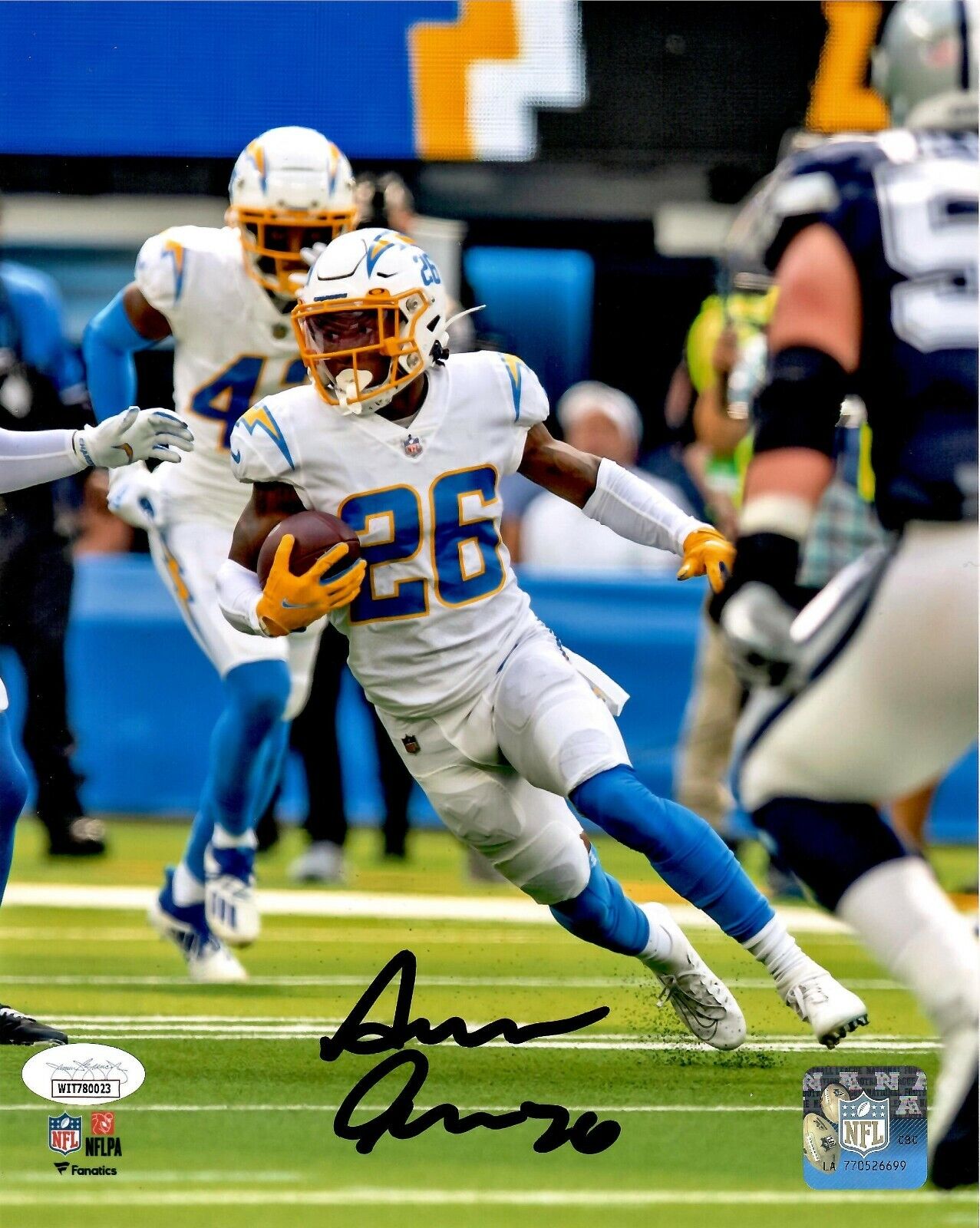 Asante Samuel Jr. autographed signed 8x10 Photo Poster painting NFL Los Angeles Chargers JSA