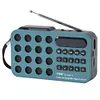 Mini Portable FM Radio BT Wireless Speakers Solar Charging FM Radio Receiver