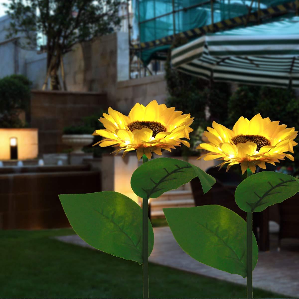 solar sunflower lights amazon