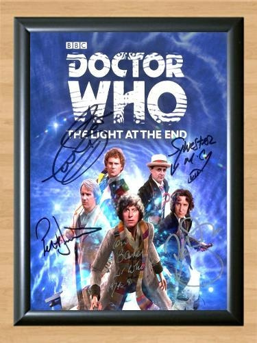 Doctor Who Baker McCoy Davison McGann Cast Signed Autographed Photo Poster painting Poster Print Memorabilia A4 Size