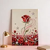 (30x40cm)DIY Pearl Painting Framed Rose Flower Handmade Pearl Material Art Kit Living Room Decor