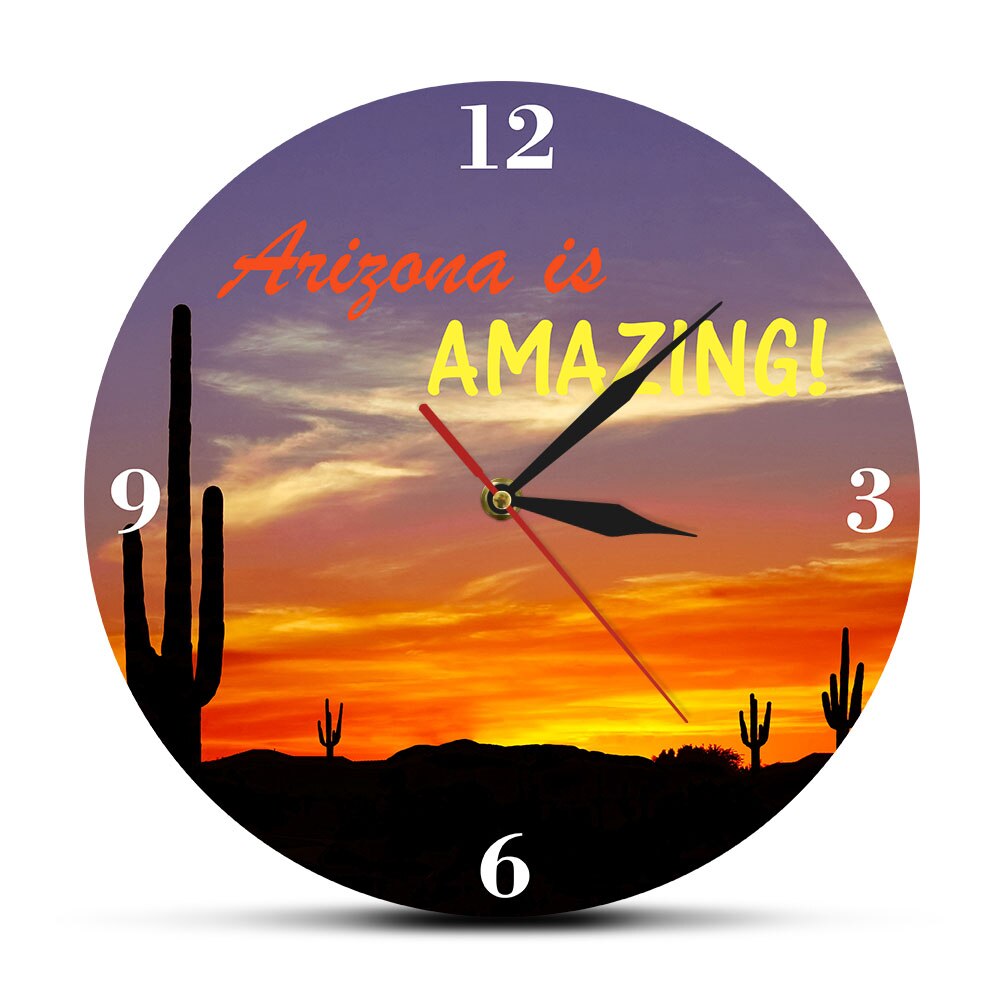 

Arizona is Amazing - Frameless Acrylic Wall Clock, 501 Original