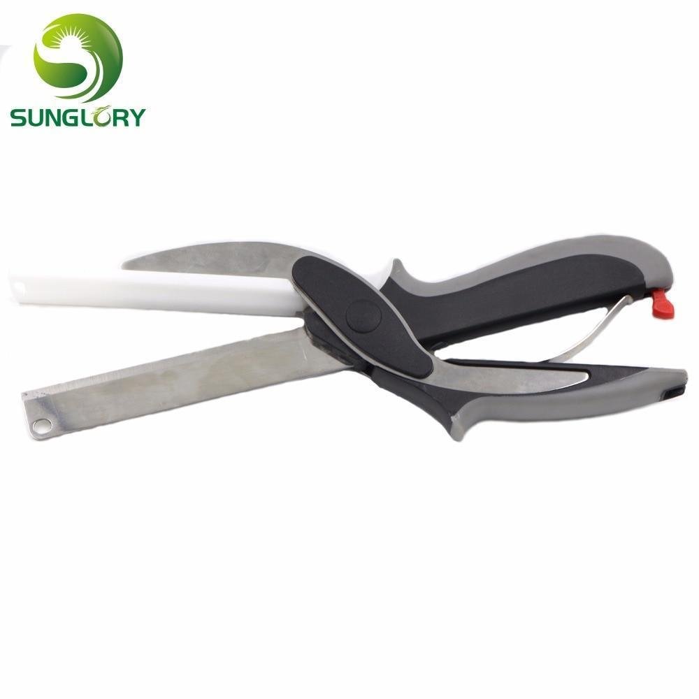 2 IN 1 Smart Cutter Vegetable Slicer Food Cutters Multi-Function Scissors