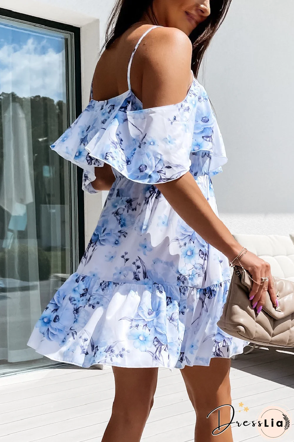 KarliDress Look Past The Moonlight Tiered Floral Dress P12641