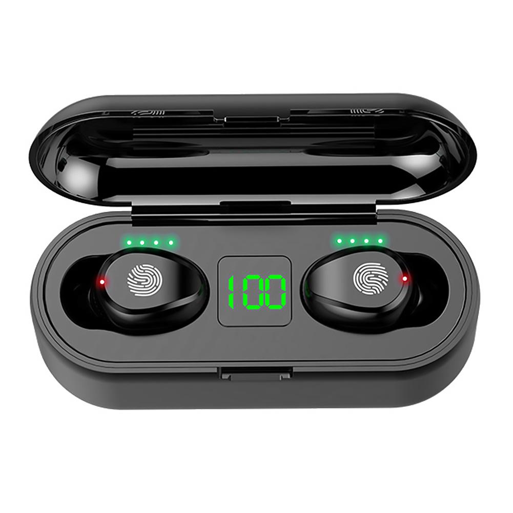 

F9-01 TWS Wireless Bluetooth 5.0 Headset Digital Display Earphones (1pc), 501 Original