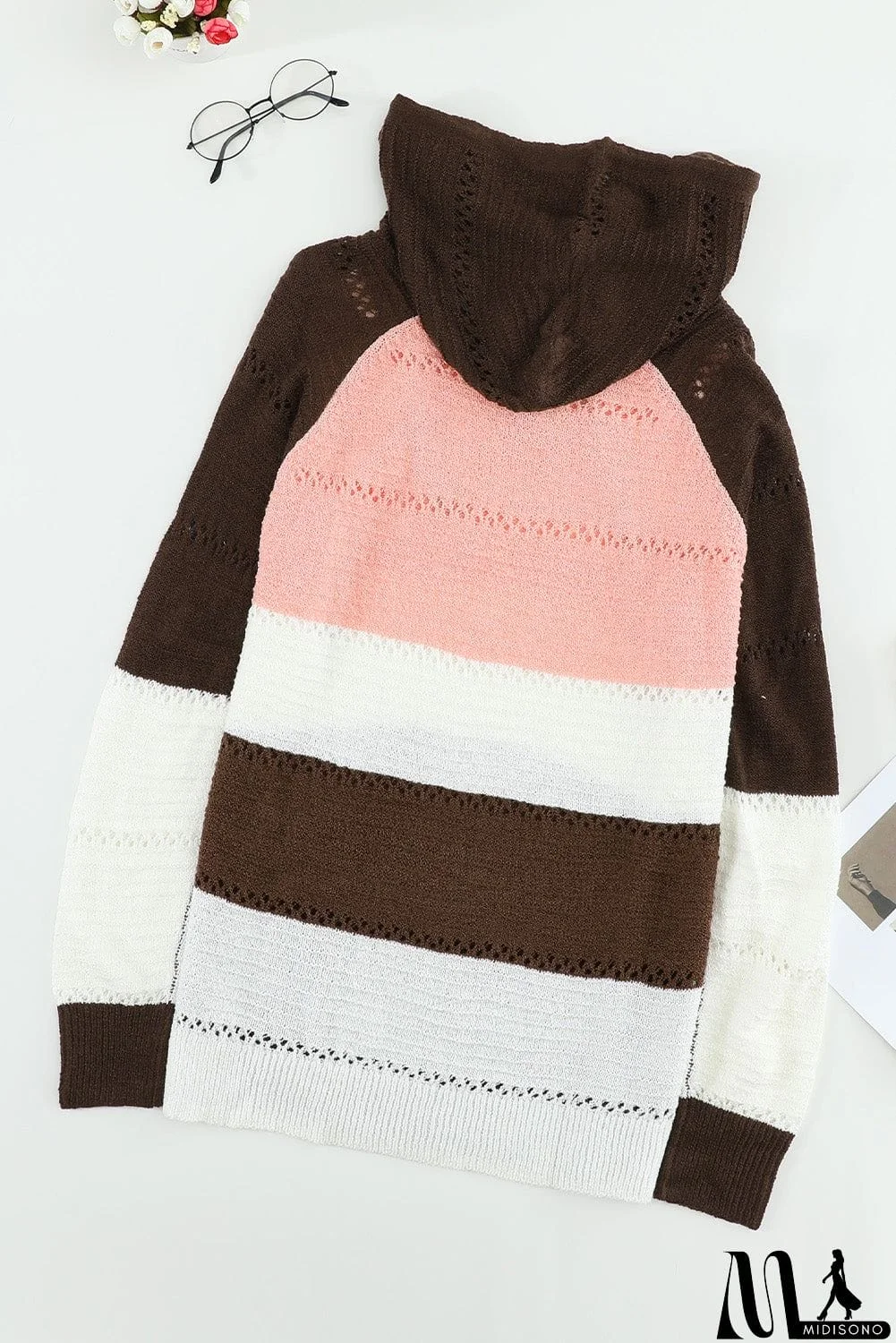 MidiSono - Classic Beach Bonfire Knitted Hoodie