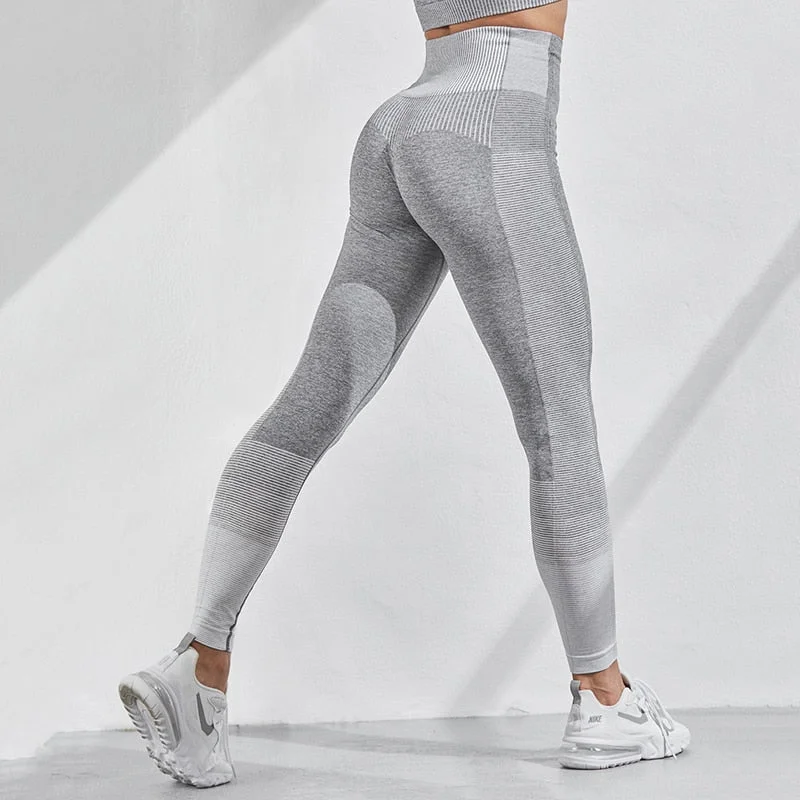 Seamless Fitness Leggings Women Push Up Activewear Leggins Mujer Knitting Workout Jegging Femme
