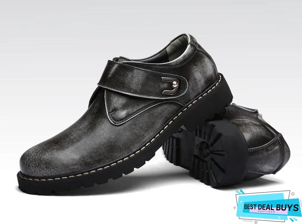 Men's Oxford Shoes Men Flats Fashion Genuine Leather Casual Men Shoes