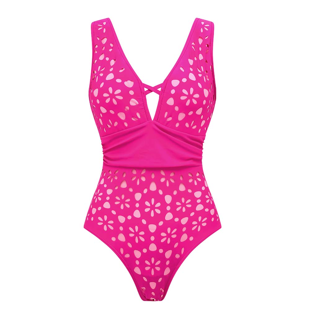 🤩 Super Elegant Hollow Out One Piece Swimsuit and Skirt 💖