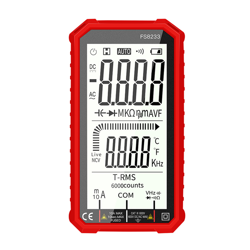 

FS8233 6000 Count - Digital Multimeter, Red, 501 Original