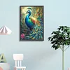 Diamond Painting-DIY Full Round Drill Peacock and Flowers（40*60CM)