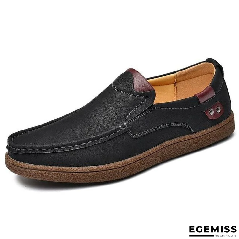 Split Leather Men's Loafers Shoes Breathable Driving Oxfords Shoes Flats Moccasins Shoes | EGEMISS