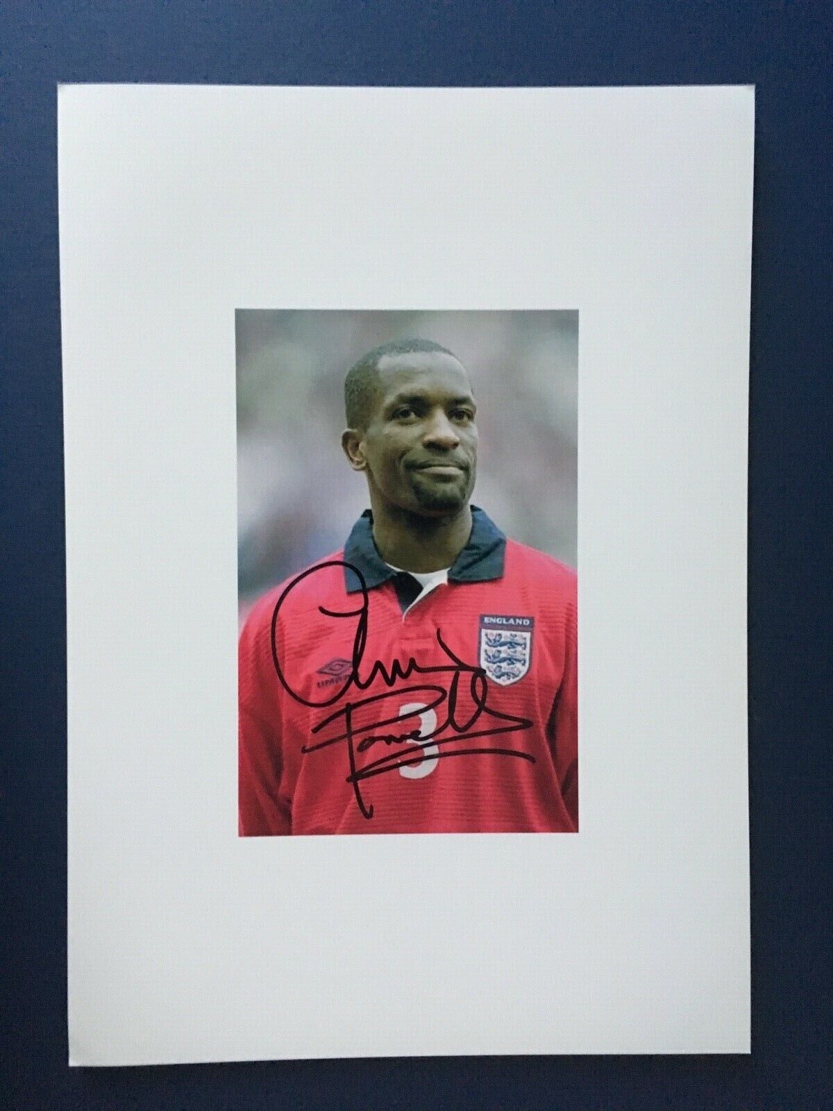 CHRIS POWELL - ENGLAND INTERNATIONAL FOOTBALLER - EXCELLENT SIGNED Photo Poster painting