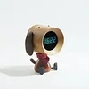 Original Design Wooden Puppy Desktop Alarm Clock