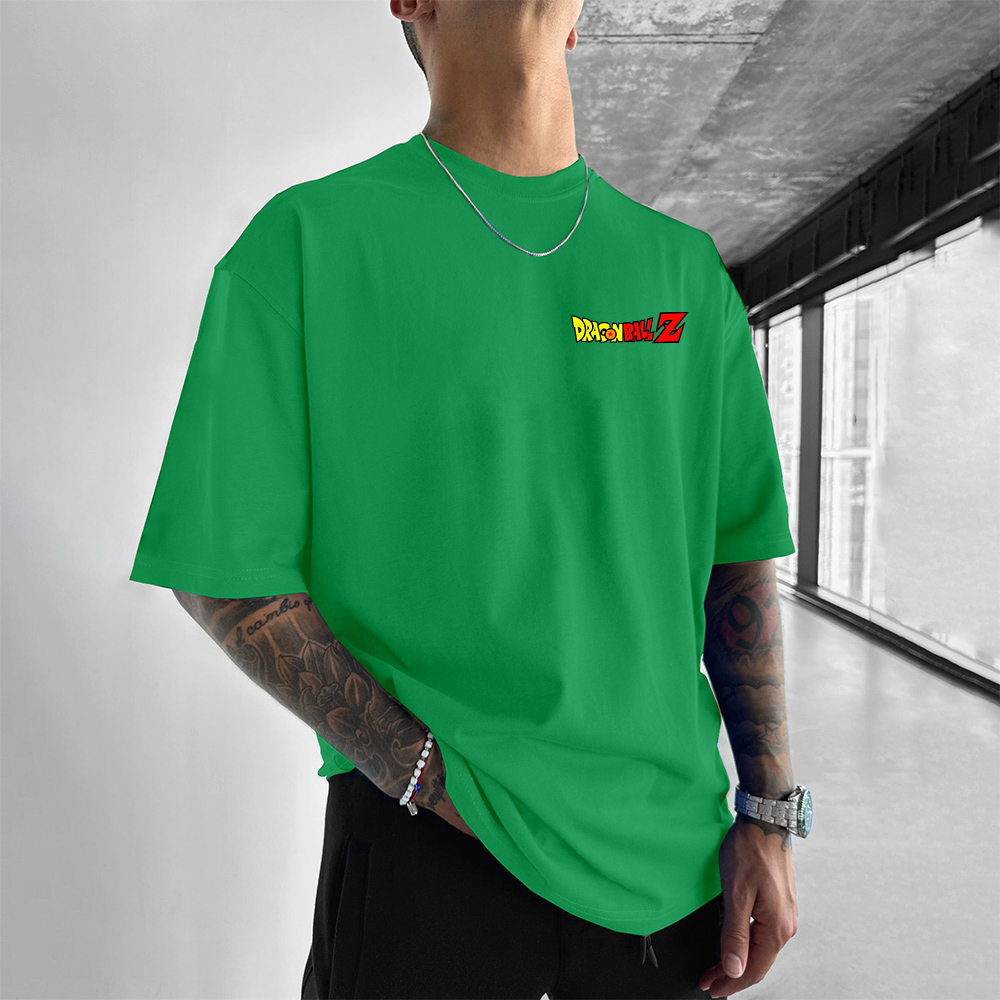 Oversized Dragon Ball Print T-shirt