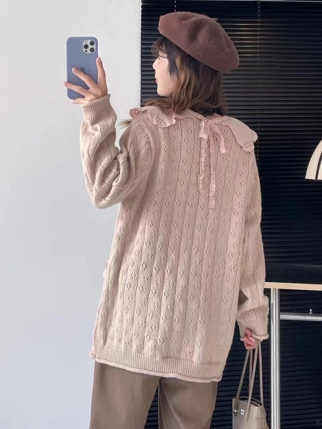 Chicfifth Sweater Women Winter Long Sleeve High Quality Autumn Vintage Top Knitted Cardigan