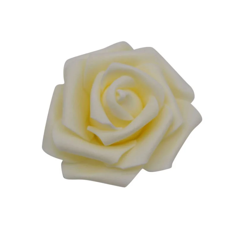 20pcs/lot Handmade 6cm Artificial Foam Roses PE Foam Rose Flower Head DIY For Wedding Home Festival Decorative Flowers scrapbook
