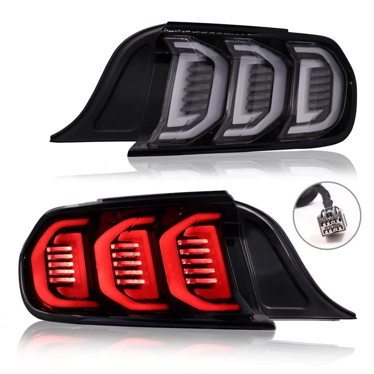 Stunningmore Upgrade New Style LED taillight taillamp for Ford Mustang 2015 2016 2017 2018 2019 2020 2021 plug and play assembly ITN Auto