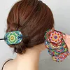 5Pcs pu mandala motif cheveux b&acirc;tons-bricolage accessoires de mode