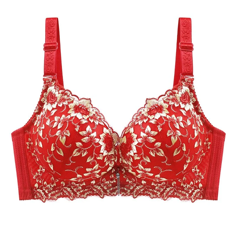 Billionm Sale Fashion Sexy Bra Gather Soft Comfortable Lace Embroidery Women's Underwear Push Up Brassiere Plus Size CD Cup Lingerie