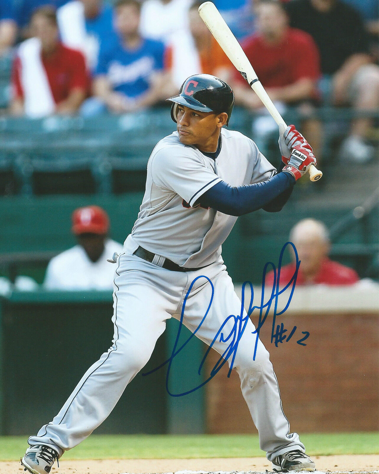 **GFA Cleveland Indians *EZEQUIEL CARRERA* Signed 8x10 Photo Poster painting E6 COA**