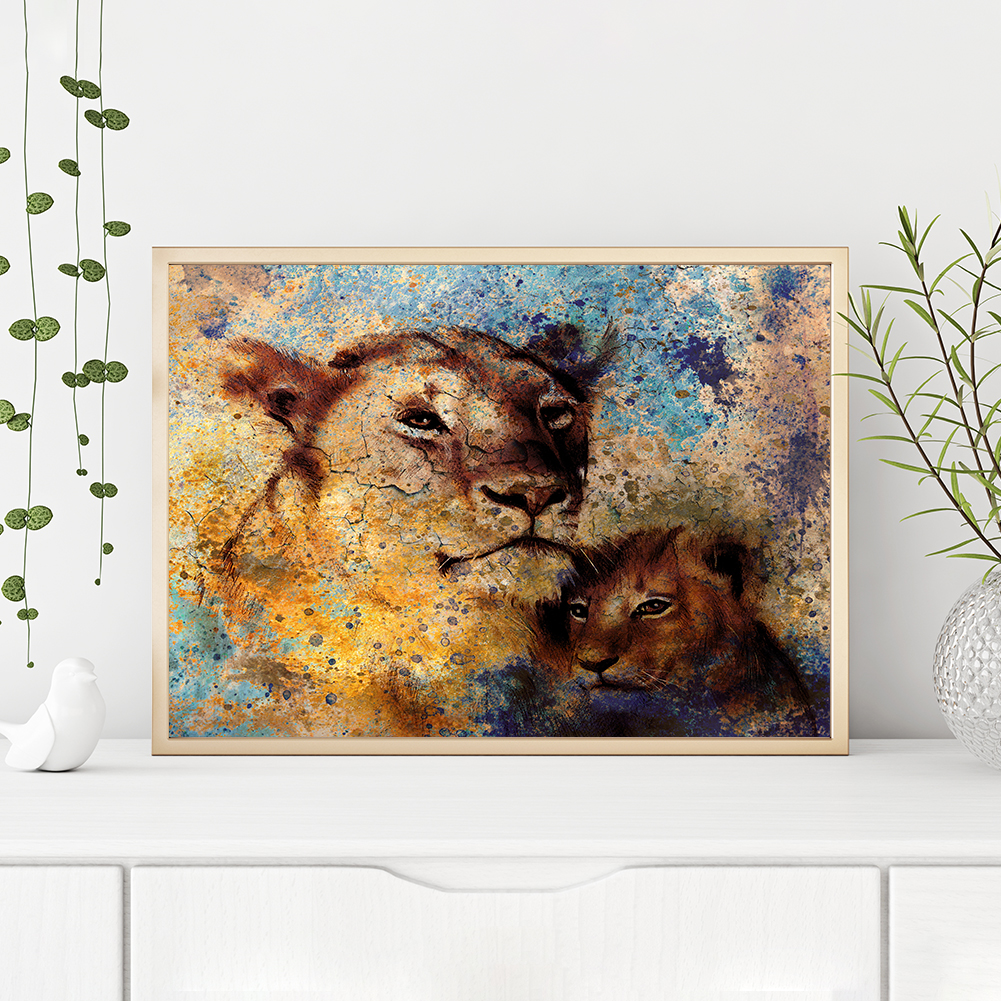 Diamond Painting - Full Round - Lion