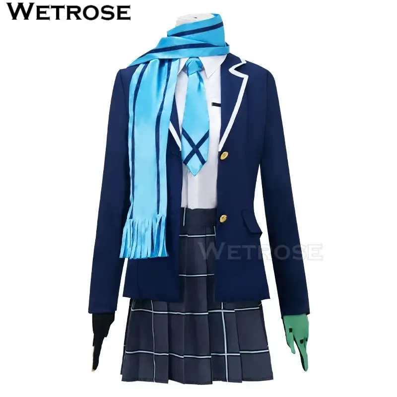 [Wetrose] In Stock Blue Archive Sunaookami Shiroko Uniform Game Outfit Cosplay Costume 