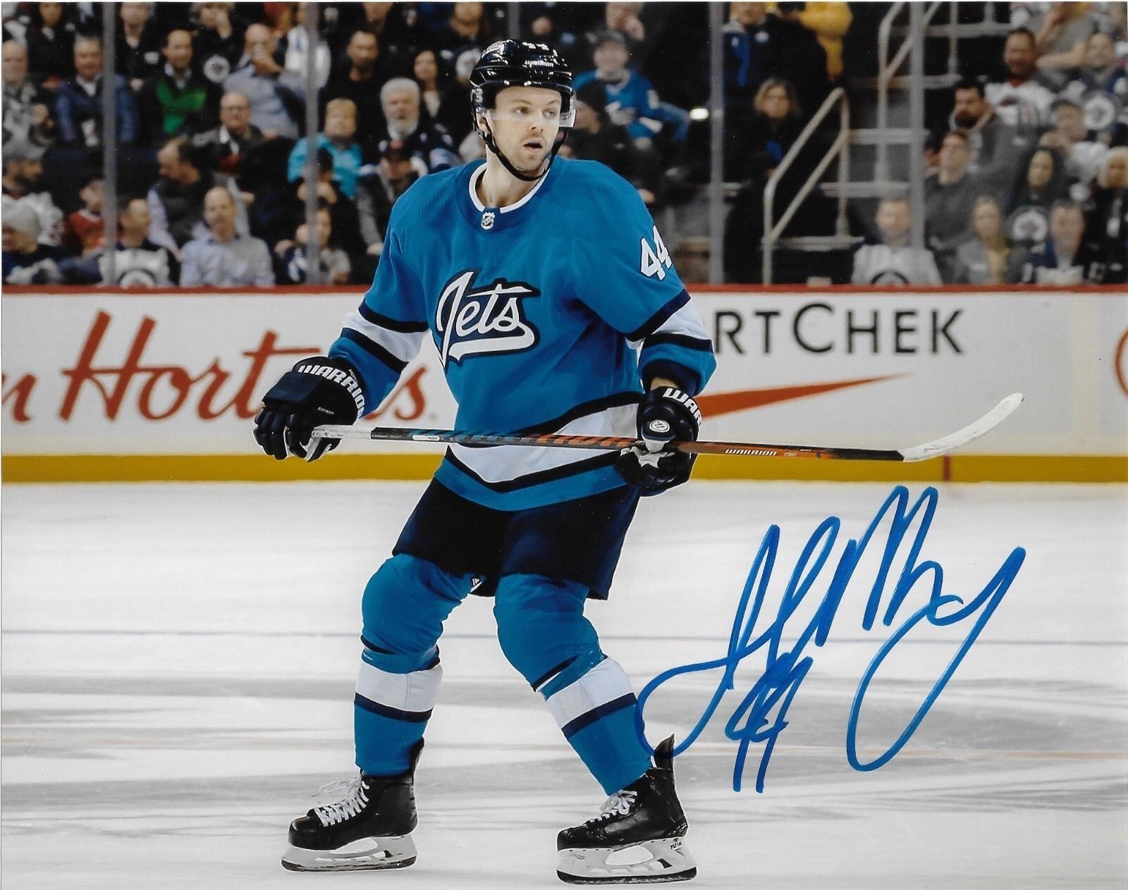 Winnipeg Jets Josh Morrissey Autographed Signed 8x10 Photo Poster painting COA #4