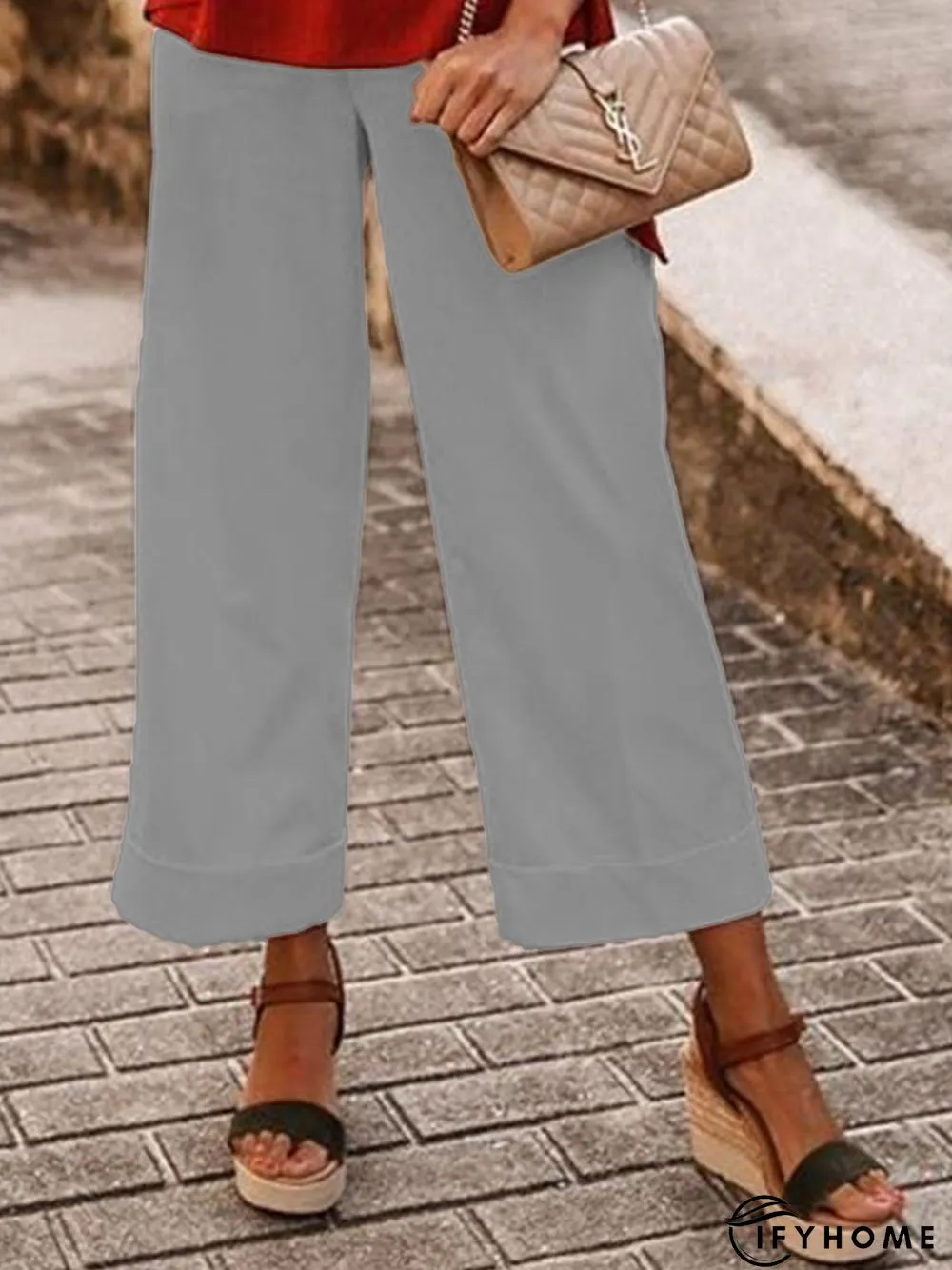 Casual Plain Pants | IFYHOME