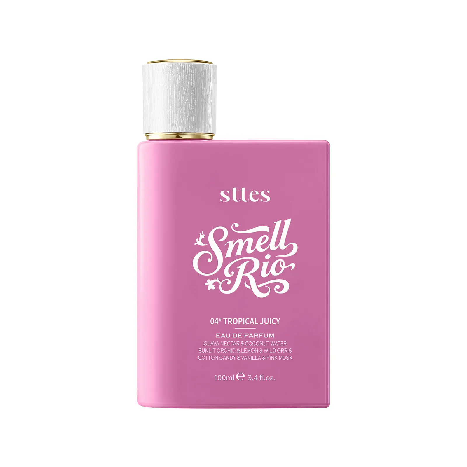 New Sttes Perfume 04# (Tropical Juicy) &ndash; Eau de Parfum for Women &ndash; Richer Scent, Longer Lasting &ndash; Guava Nectar, Vanilla, Cotton Candy &ndash; Perfumes & Fragrances (100ml / 3.4 fl oz)