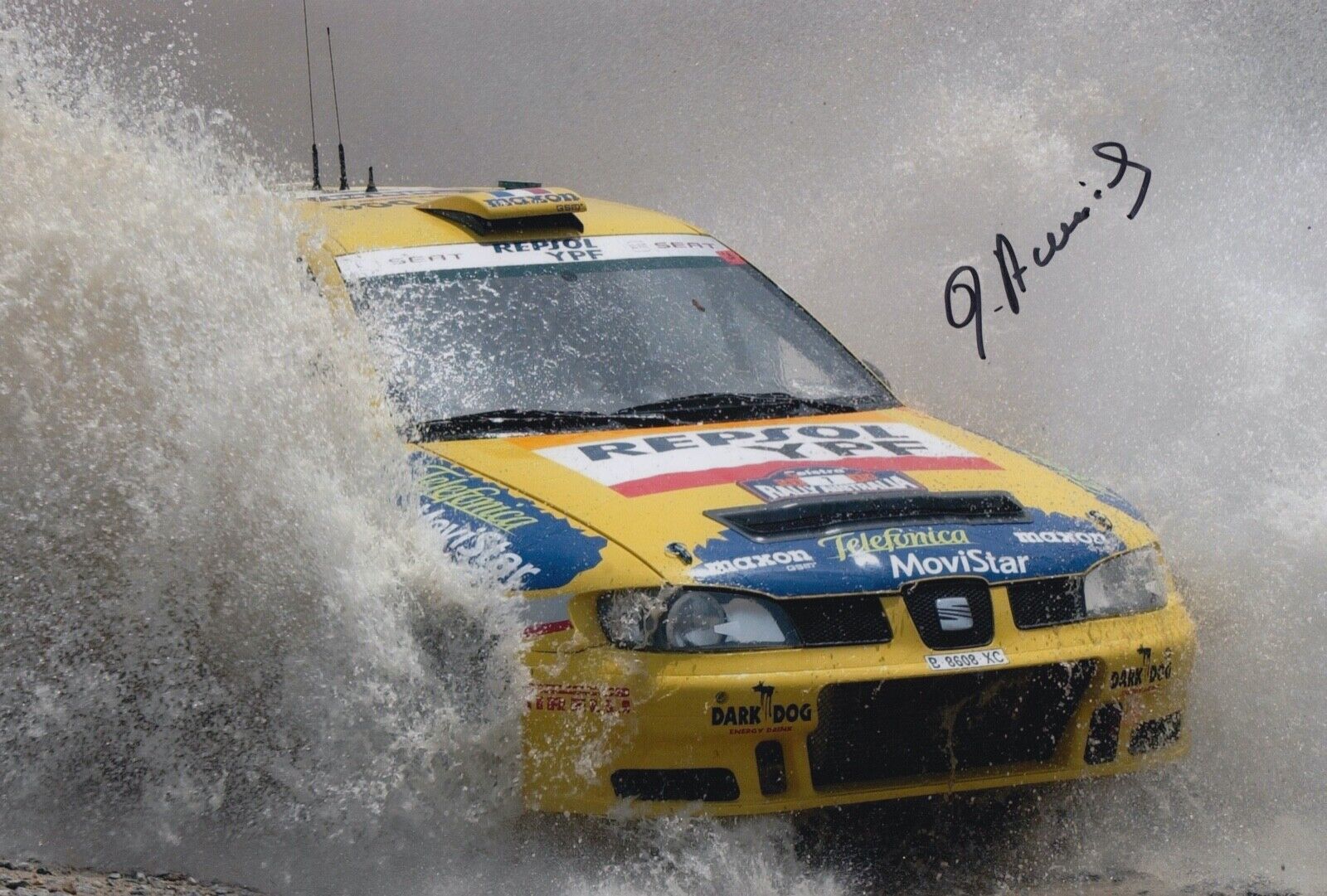 Didier Auriol Hand Signed 12x8 Photo Poster painting - Rally Autograph.