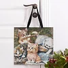 Cats Family - 11CT DIY Stamped Cross Stitch Shopping Bag 40*40cm/15.75*15.75in