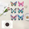 6 Stück Schmetterling - 5d DIY Handwerk Aufkleber Magnet