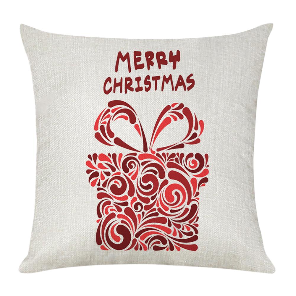 

Christmas Party Pattern Linen Pillowcase Soft Throw Pillow Case Cushion (5, 501 Original