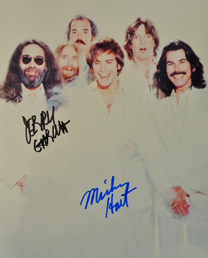 JERRY GARCIA & MICKY Hart Signed Photo Poster painting X2 The Grateful Dead wcoa