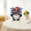 DIY Independence Day Gnome Diamond Painting Desktop Ornaments
