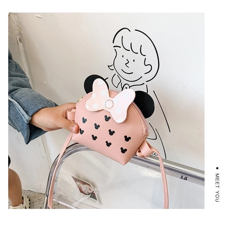 Women’s Small Pu Leather Solid Color Cute Square Zipper Crossbody Bag