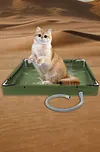 Portable Shower Pan with Drain Hose Foldable Shower Base for Indoor and Outdoor