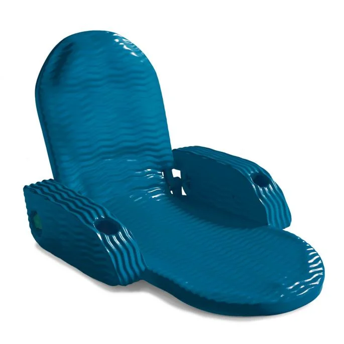 World's Finest Pool Chaise™ - metallic midnight & papaya colors