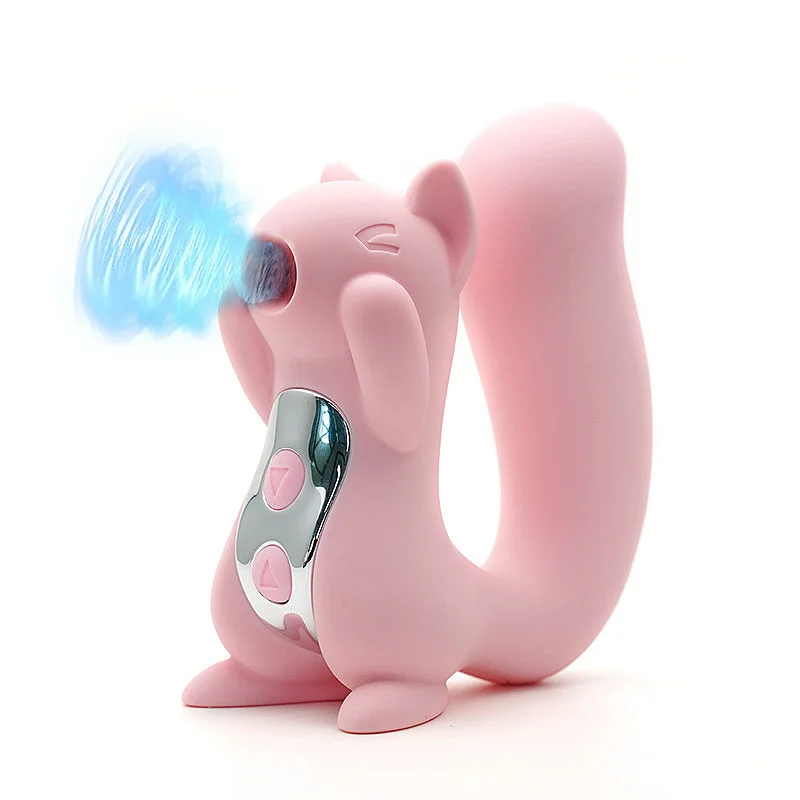 Squirrel 10 Frequency Vibration Tongue Vibrator Nipple Sucker Clitoris Licking Stimulatorction