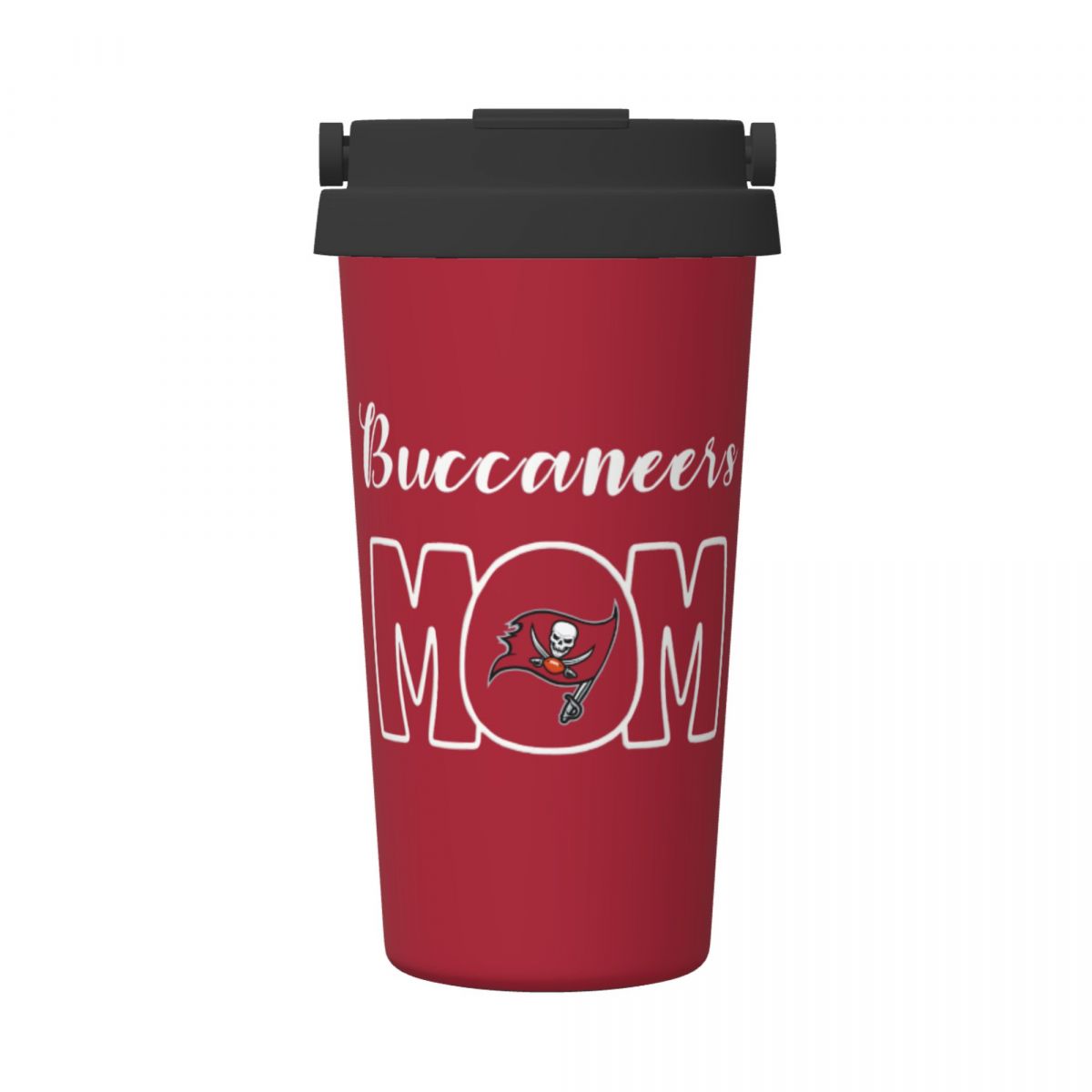 Tampa Bay Buccaneers Mom 16oz Stainless Steel Tumbler with Flip Lid Portable Handle