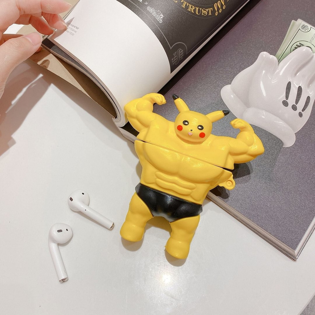 Muscle Pikachu Apple AirPods Case