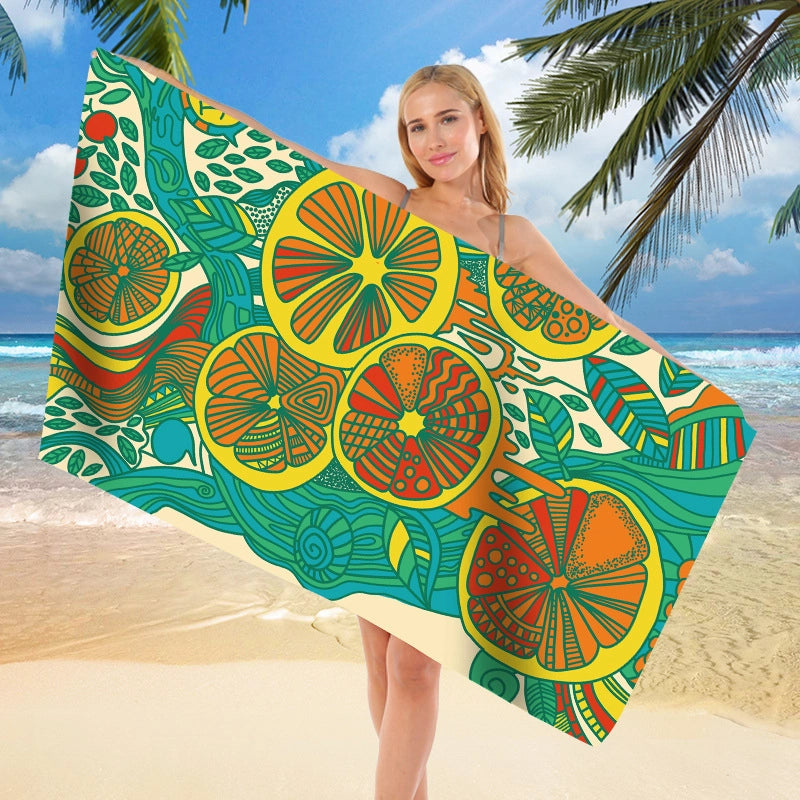 Vacation Geometric Superfine Fiber Beach Towel Towels
